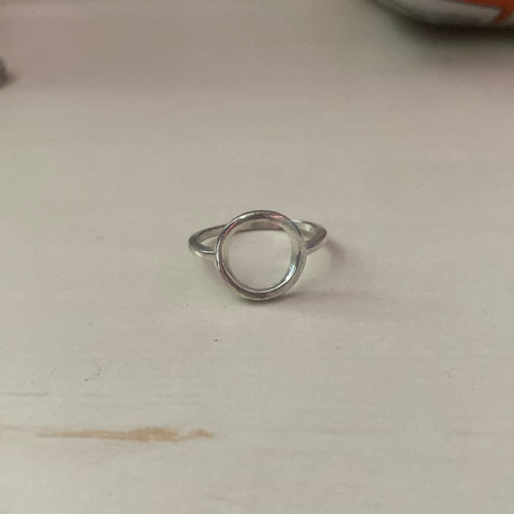 circle silver ring